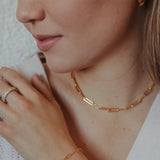 Bold Paperclip Necklace - - Necklaces - Ofina