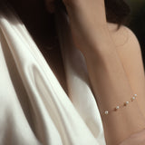 10k Solid Gold Pearl Bracelet - - Bracelets - Ofina