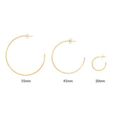 SALE - Thin Hoop Earrings - - Earrings - Ofina