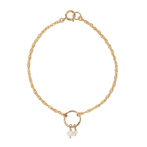 Halo Duo Pearl Bracelet - - Bracelets - Ofina
