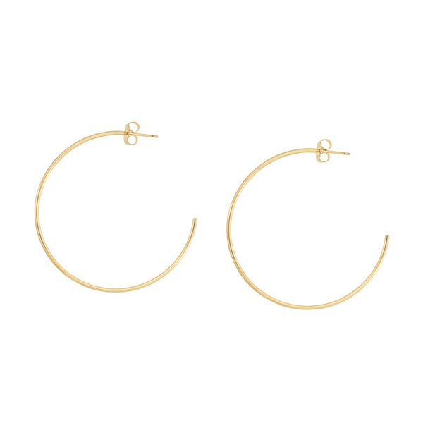 SALE - Thin Hoop Earrings - 45mm - Earrings - Ofina