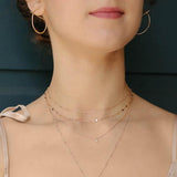 CZ Tiny Rhombus Necklace - - Necklaces - Ofina
