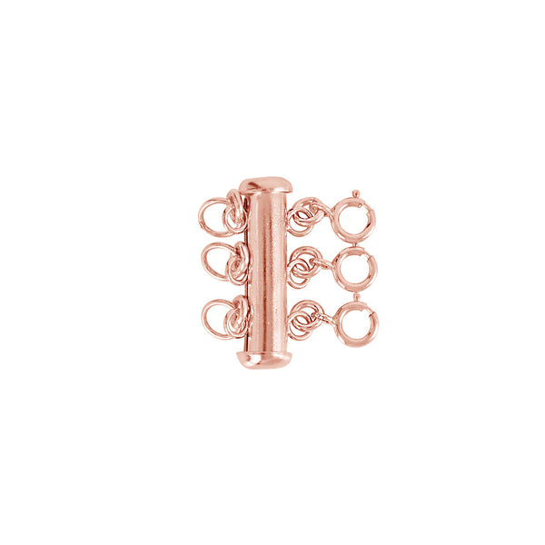 Tube No Tangle Clasp - Rosegold / Triple - Necklaces - Ofina