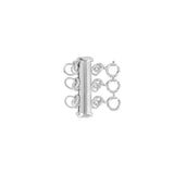 Tube No Tangle Clasp - Silver / Triple - Necklaces - Ofina