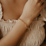 Thick Paperclip Toggle Bracelet - - Bracelets - Ofina