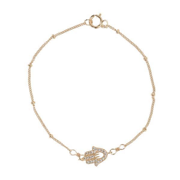 Khamsa Bracelet - Gold - Bracelets - Ofina