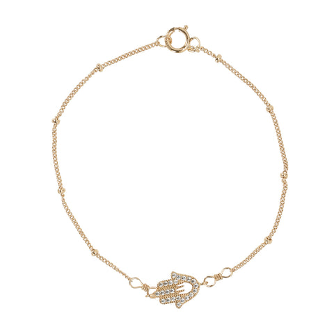 Khamsa Bracelet - Gold - Bracelets - Ofina