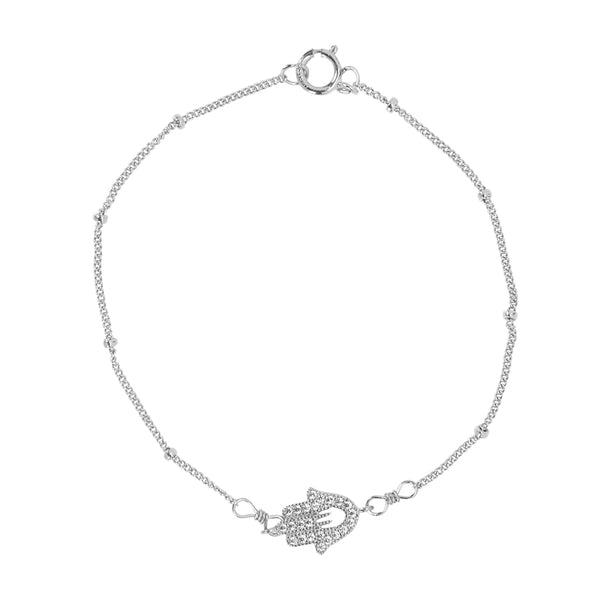 Khamsa Bracelet - Silver - Bracelets - Ofina