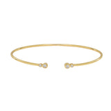 Double CZ Cuff - Gold - Bracelets - Ofina