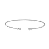 Double CZ Cuff - Silver - Bracelets - Ofina