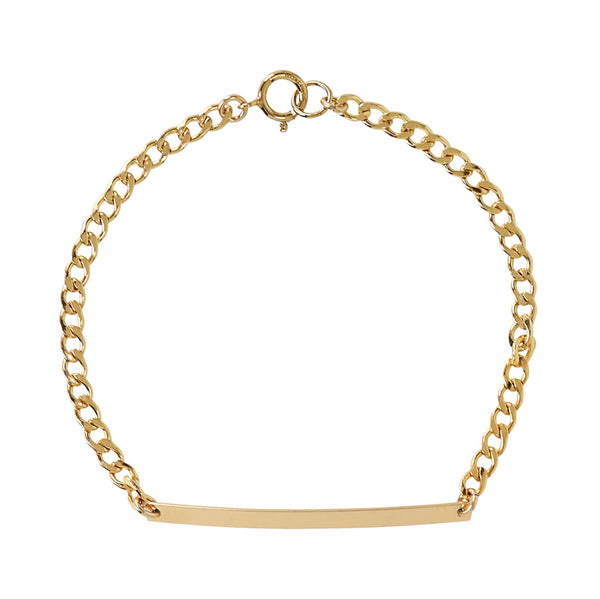Curb Chain Bar Bracelet - - Bracelets - Ofina