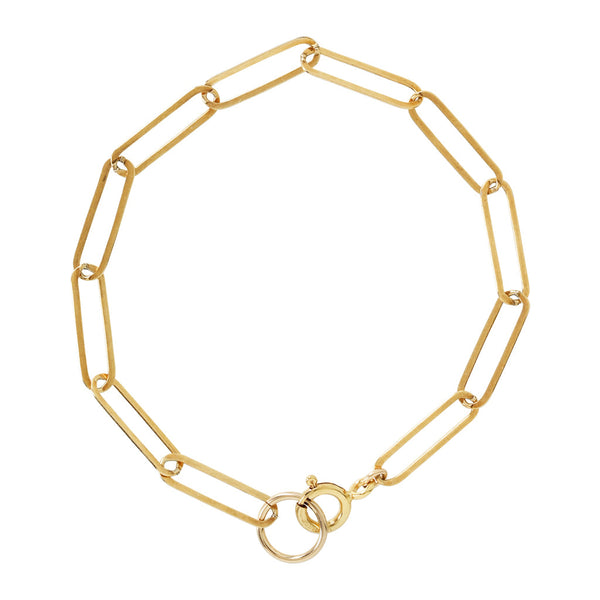 Thin Paperclip Bracelet - - Bracelets - Ofina