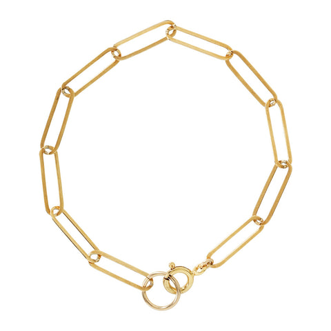 Thin Paperclip Bracelet - - Bracelets - Ofina