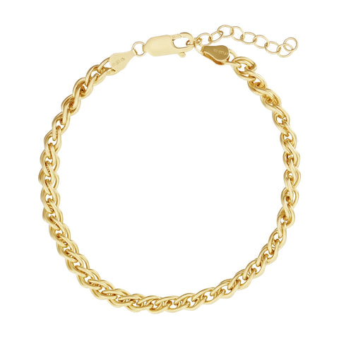 SALE - Wheat Chain Bracelet - Large - Bracelets - Ofina