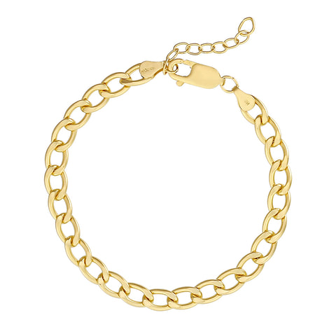 SALE - Flat Curb Chain Bracelet - - Bracelets - Ofina
