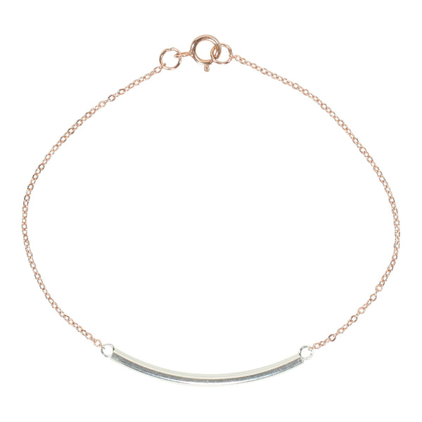 SALE - Curved Tube Bracelet - - Bracelets - Ofina