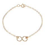 Infinity Bracelet on Regular Chain - Gold - Bracelets - Ofina