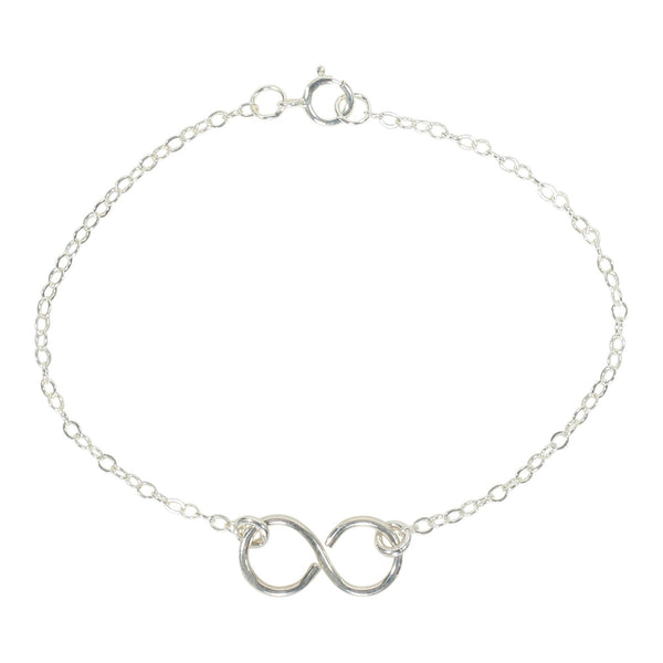 Infinity Bracelet on Regular Chain - Silver - Bracelets - Ofina