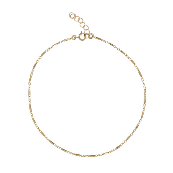 Flat Multi Bar Bracelet - 6 inches - - Ofina