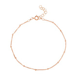 Ball Chain Bracelet - Rosegold / 6" - Bracelets - Ofina