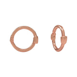 Thin Smooth Huggies - Rose Gold - Earrings - Ofina
