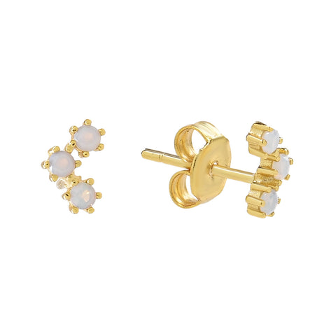 Opal Trinity Studs - - Earrings - Ofina