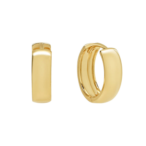 Chunky Ear Huggies - Gold - Earrings - Ofina