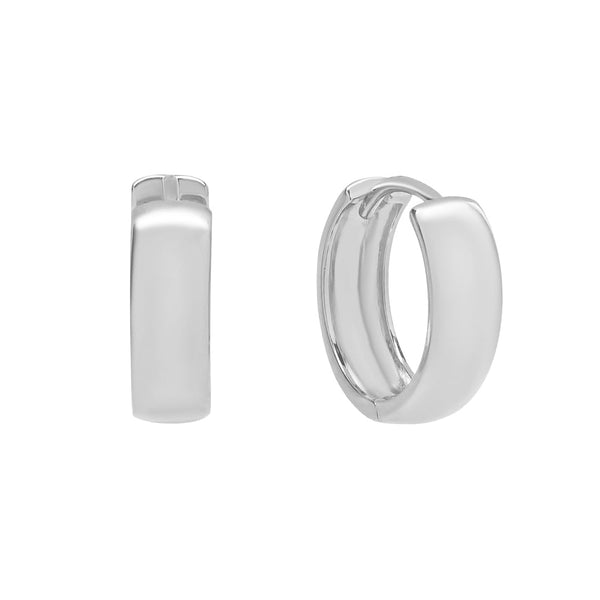 Chunky Ear Huggies - Silver - Earrings - Ofina