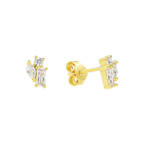 CZ Multi-Shape Studs - - Earrings - Ofina