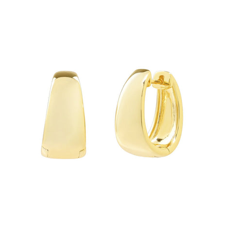 Chunky Elongated Earrings - gold - Earrings - Ofina