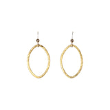 SALE - Brushed Marquise Earrings - Gold / Medium - Earrings - Ofina