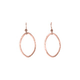 SALE - Brushed Marquise Earrings - Rosegold / Medium - Earrings - Ofina