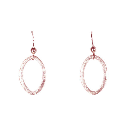 SALE - Brushed Marquise Earrings - Rosegold / Small - Earrings - Ofina