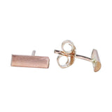 SALE - Rounded Bar Studs - Rose Gold - Earrings - Ofina