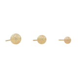 14k Solid Gold Stardust Studs - - Earrings - Ofina