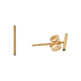 Thin Bar Studs - Gold / 10mm - Earrings - Ofina