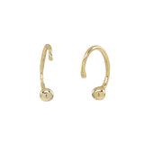 Ball Open Huggies - Gold - Earrings - Ofina