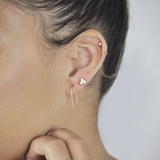 SALE - Triple CZ Studs - - Earrings - Ofina