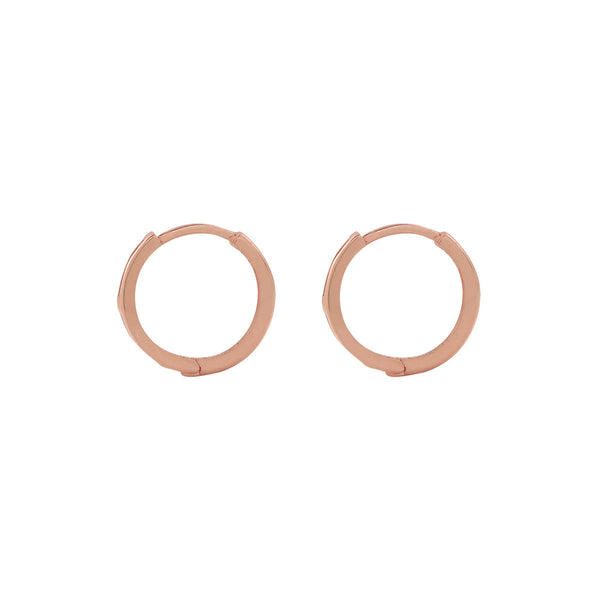 14k Solid Gold Huggies - - Earrings - Ofina