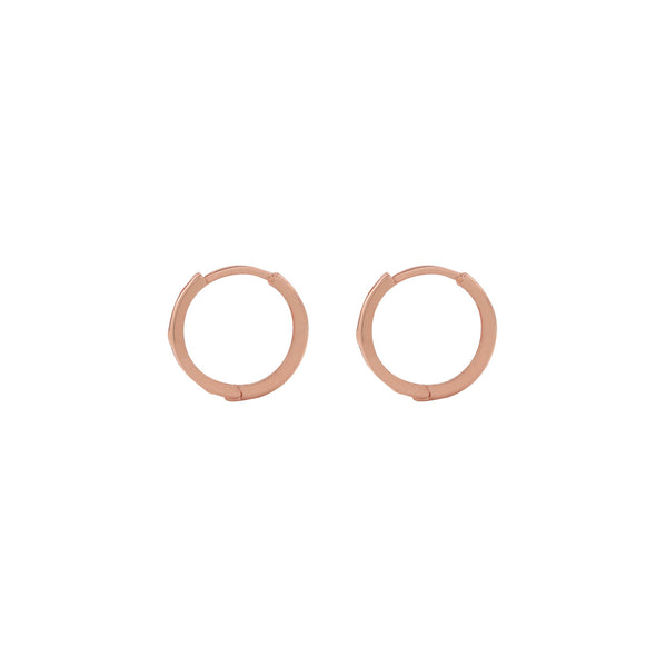 14k Solid Gold Huggies - - Earrings - Ofina