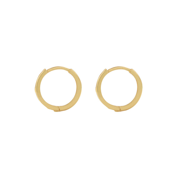 14k Solid Gold Huggies - - Earrings - Ofina