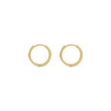 14k Solid Gold Huggies - - Earrings - Ofina