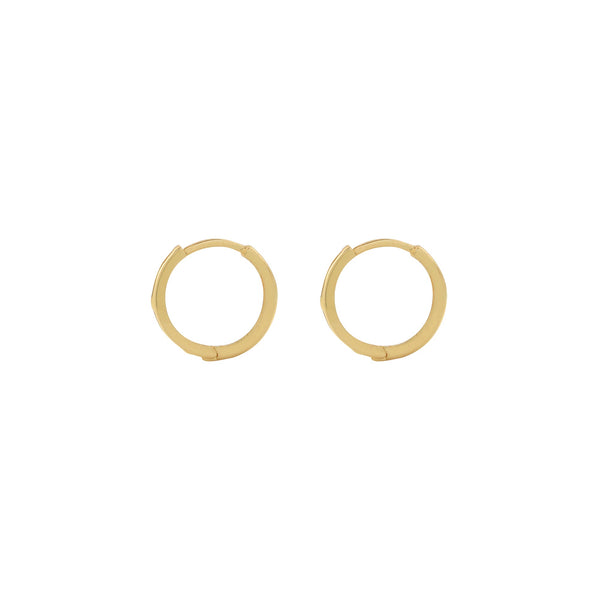 14k Solid Gold Huggies - - Earrings - Ofina