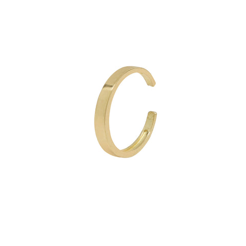 Smooth Middle Ear Cuff - Gold - Earrings - Ofina
