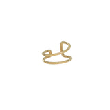 Double Line Middle Ear Cuff - - Earrings - Ofina