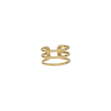 Triple Line Middle Ear Cuff - - Earrings - Ofina