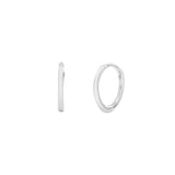 Thin Ear Huggies - Silver / 9mm - Earrings - Ofina