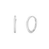 Thin Ear Huggies - Silver / 11mm - Earrings - Ofina