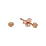 SALE - Stardust Sphere Studs - Rose Gold / 3mm - Earrings - Ofina