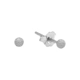 SALE - Stardust Sphere Studs - Silver / 3mm - Earrings - Ofina